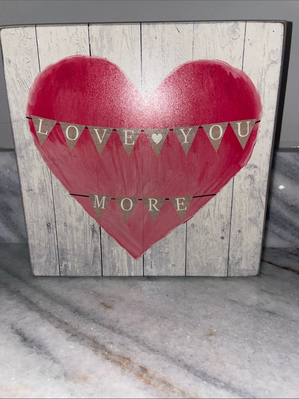 Pier 1 “Love You More” Heart Decor